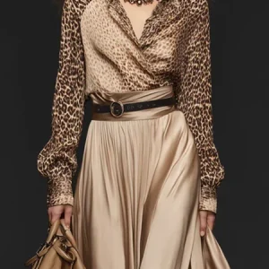 Urban Leopard Shirt Collar Shirt, Blouses and Shirts, color:As Picture|size:XXL, Stylewe