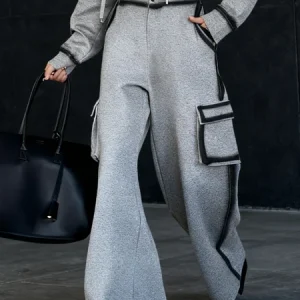 Casual Gradient Pattern Cargo Pants Sweatpants & Joggers, Pants, color:Gray|size:XXL, Stylewe