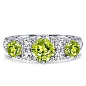 anniversary band - Italo Round Cut Peridot Filigree Wedding Band For Women Peridot Ring, Italo jewelry - Online Catalog