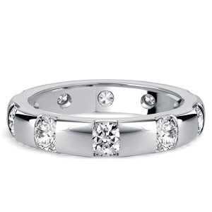 eternity band - Italo Tension Round Cut Chunky Eternity Wedding Band For Women, Italo jewelry - Online Catalog