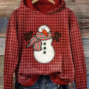 Women Plaid Spring/Fall Printing Long Sleeve Casual Daily Hoodie, JustFashionNow Sweatshirts & Hoodies, color:Red|size:5XL,