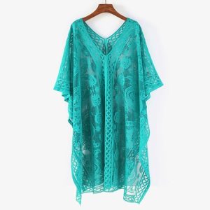 Women Floral Pattern Spring/Fall Cover-up Sexy Lightweight Cardigan, JustFashionNow Cardigans, color:Blue|size:One-size,