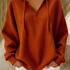 Casual Hoodie Plain Hoodie, Hoodies & Sweatshirts, color:Caramel|size:5XL, catalog Noracora shop