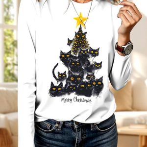 Vintage Animal Crew Neck Long Sleeve T-shirt, T-shirts, color:White|size:3XL, catalog Noracora shop