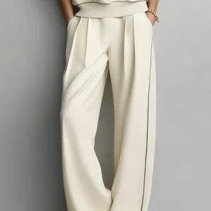 Casual Color Block Straight Pants Sweatpants & Joggers, Pants, color:As Picture|size:XXL, Stylewe