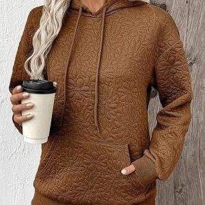 Casual Hoodie Plain Hoodie, Hoodies & Sweatshirts, color:Light Brown|size:XXL, catalog Noracora shop