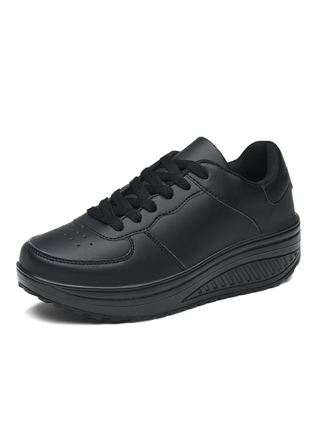 Color Block All Season Mesh Fabric Shallow Shoes, JustFashionNow Sneakers, color:Black|size:42,