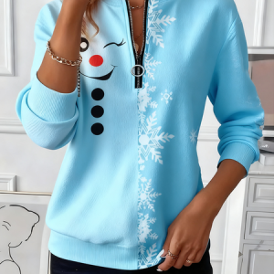 Women Imitation Cashmere Christmas Long Sleeve Comfy Vintage Sweater, Hoodies & Sweatshirts, color:Blue|size:5XL, catalog Noracora shop