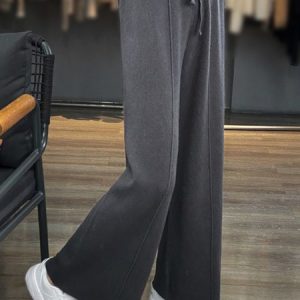 Women Plain Long Pants Casual Spring/Fall Trousers, Pants, color:Deep Gray|size:3XL, catalog Noracora shop
