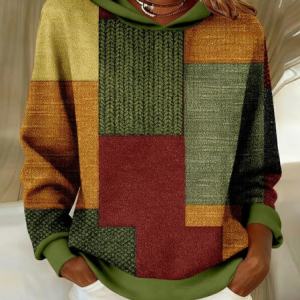 Casual Hoodie Multicolor Block Hoodie Printing, Hoodies & Sweatshirts, color:As Picture|size:5XL, catalog Noracora shop