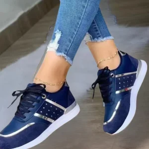 Color Block Urban Mesh Fabric All Season Shallow Shoes, JustFashionNow Sneakers, color:Blue|size:43,
