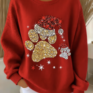 Casual Crew Neck Animal Sweatshirt, Hoodies & Sweatshirts, color:Red|size:3XL, catalog Noracora shop