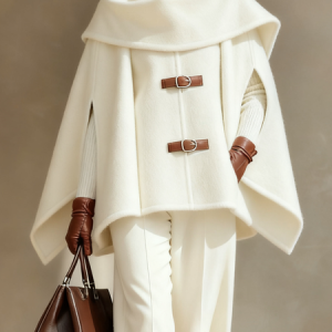 Urban Plain Coat, Coats, color:Off White|size:XXL, Stylewe