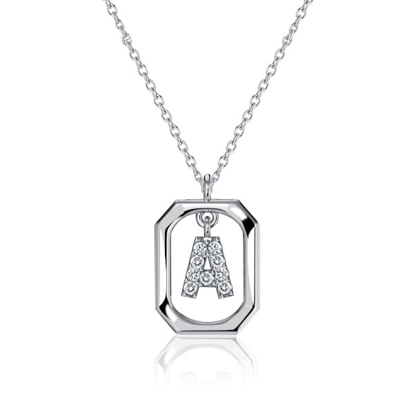 necklaces - Italo Initial Personalized Dangling Letter Initial Pendant For Women, Italo jewelry - Online Catalog