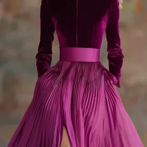 Velvet Elegant Plain Stand Collar Blouse, Blouses and Shirts, color:As Picture|size:XXL, Stylewe