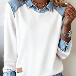 Vintage Shawl Collar Plain Sweatshirt, Hoodies & Sweatshirts, color:White|size:5XL, catalog Noracora shop