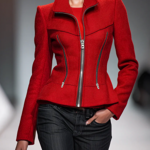 Urban Plain Shirt Collar Jacket, Jackets, color:Red|size:XXL, Stylewe