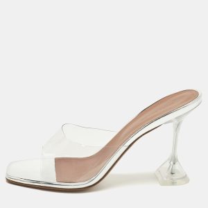 Amina Muaddi Transparent PVC lupita Slide Sandals Size 41, Sandals - Luxury Closet