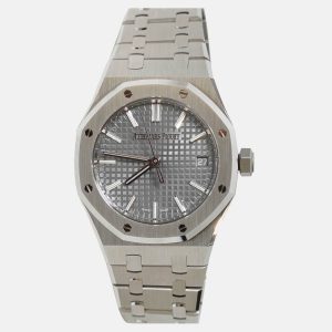 Audemars Piguet Royal Oak 15550ST.OO.1356ST.07 Automatic Grey Stainless Steel Women's Wristwatch 37 mm, Watches - Luxury Closet