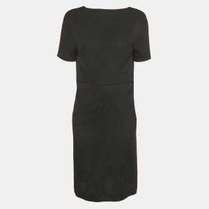 Balenciaga Black Crepe Shift Dress M, Dresses - Luxury Closet