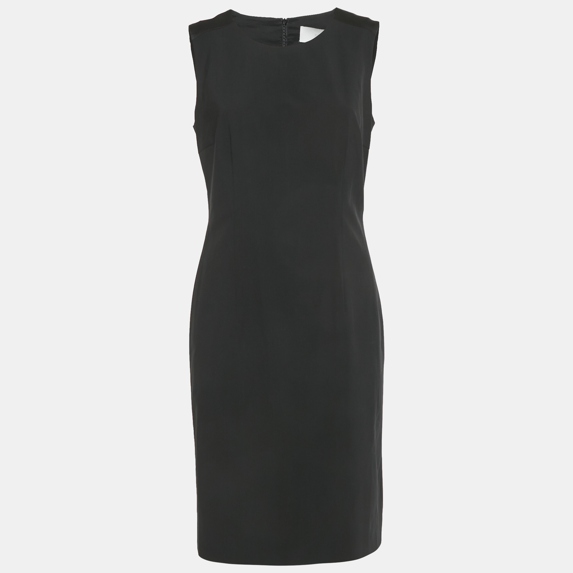 Boss By Hugo Boss Black Wool Sheath Dress M, Dresses - Luxury Closet