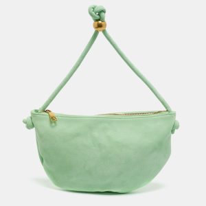 Bottega Veneta turn pouch Green Suede Pouch Clutch, Clutches & Special Occasion Bags - Luxury Closet