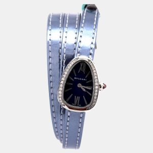 Bvlgari Serpenti 102967 Quartz Blue Stainless Steel Women&rsquo;s Wristwatch 27mm, Watches - Luxury Closet