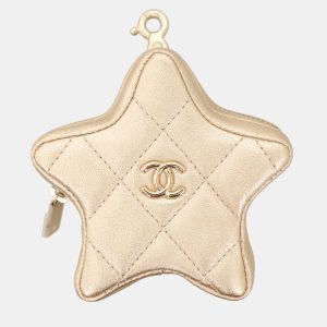 Chanel Sheepskin Star Coin Purse, Wallets & Money Clips - Luxury Closet