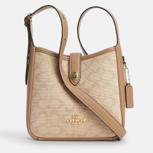 Coach Hadley mini Natural signature Canvas Crossbody bag, Handbags - Luxury Closet