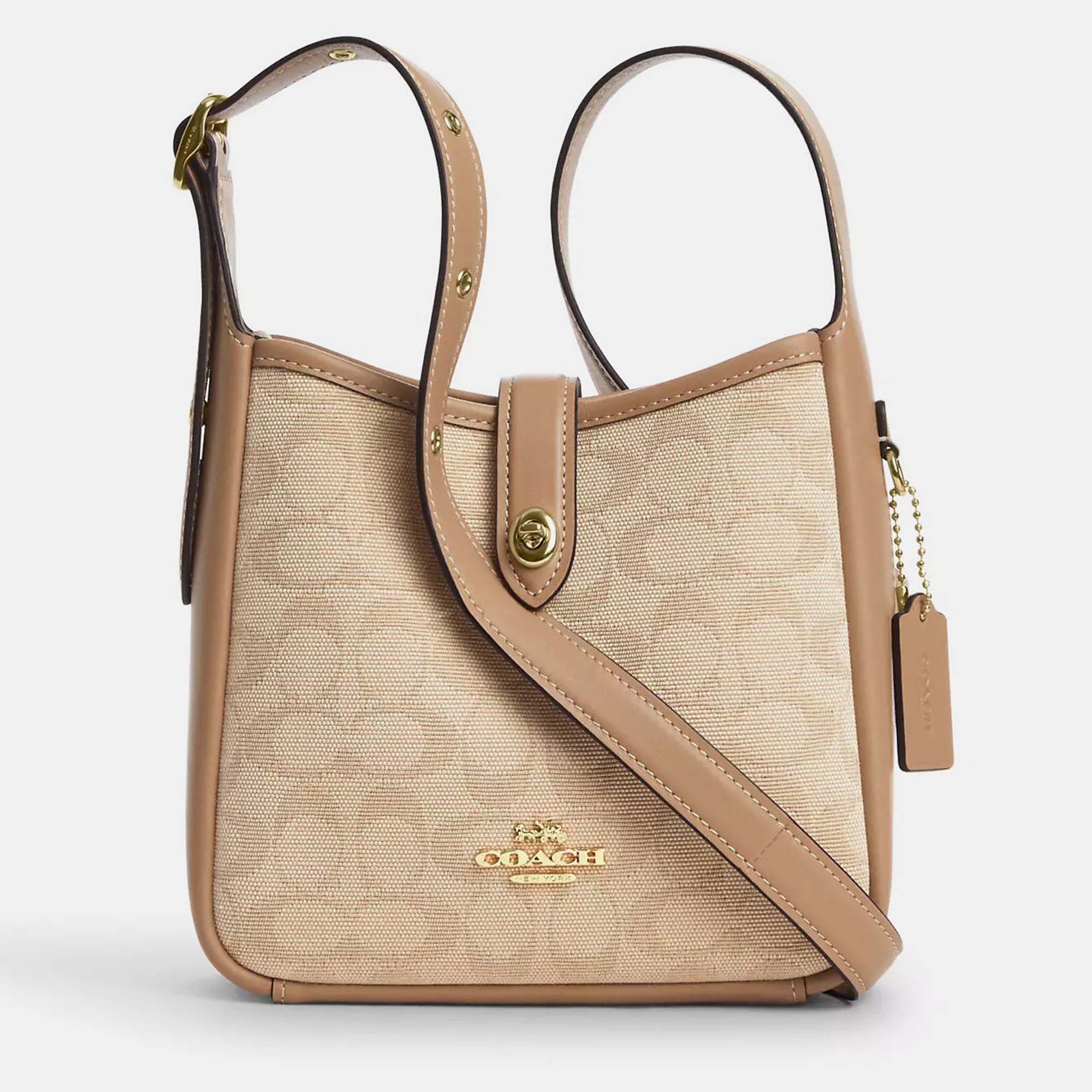 Coach Hadley mini Natural signature Canvas Crossbody bag, Handbags - Luxury Closet