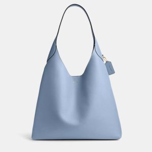 Coach Brooklyn 39 Bluebell Leather Shoulder Bag, Tote Handbags - Luxury Closet