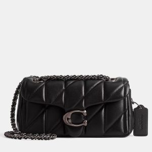 Coach Tabby 20 Pillow Quilting Black leather crossbody bag, Handbags - Luxury Closet