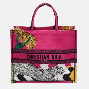Dior Multicolor Jungle Pop Embroidered Canvas Large Book Tote, Tote Handbags - Luxury Closet