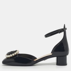 Dior Black Patent Leather Dior Rose Pumps Size 37, Pumps - Luxury Closet
