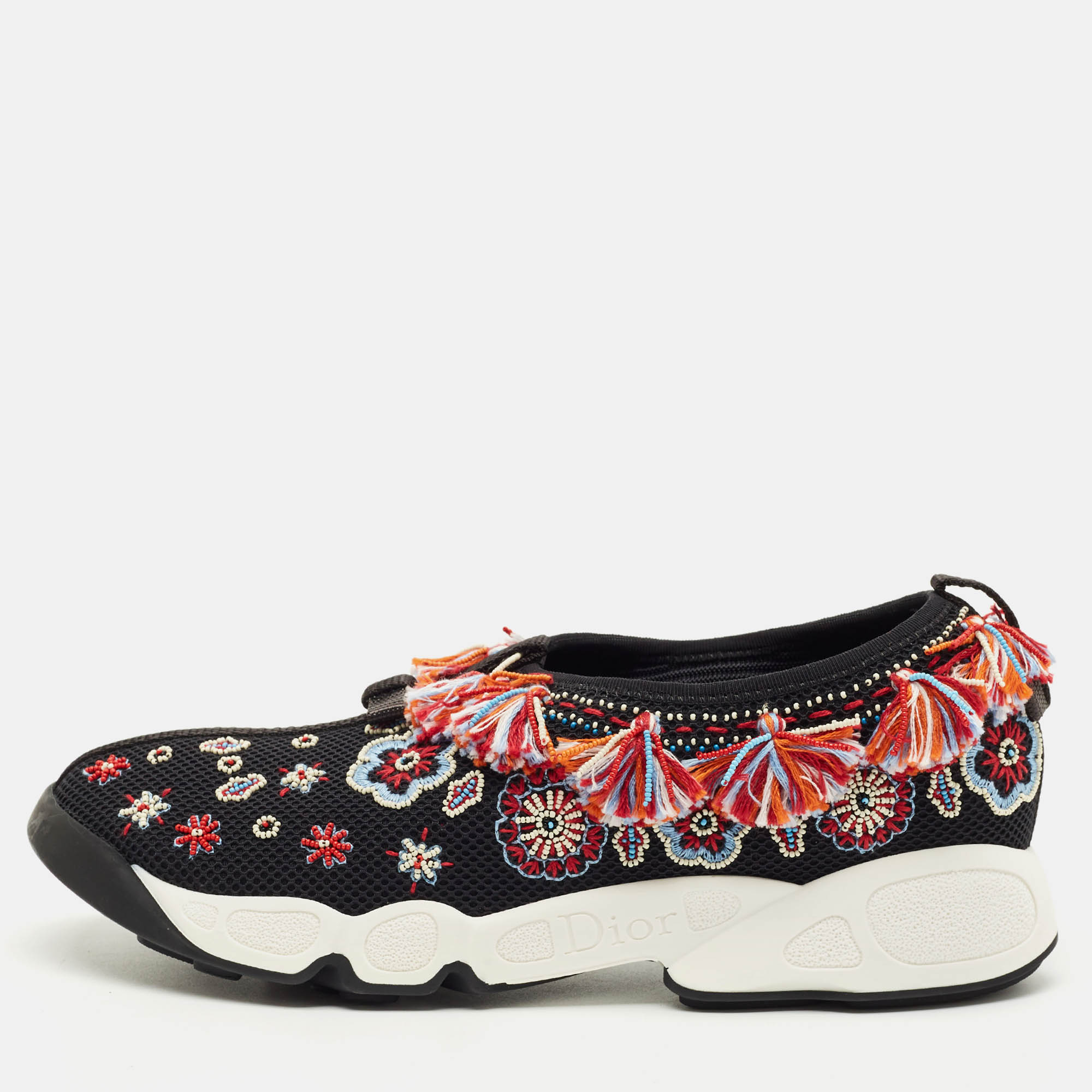 Dior Black Mesh Embellished Fusion Sneakers Size 38, Athletic Shoes & Sneakers - Luxury Closet