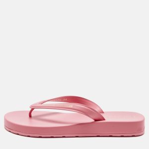 Dior Pink Rubber Diorsea Thong Flat Slide Size 39, Sandals - Luxury Closet