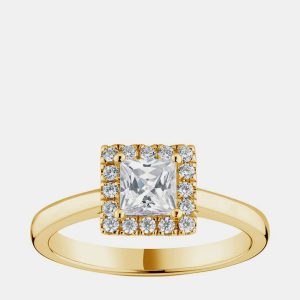 0.7ct 14k Yellow Gold Lab Grown Diamond Engagement Ring, Rings - Luxury Closet