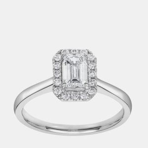 0.85ct 14k White Gold Lab Grown Diamond Engagement Ring, Rings - Luxury Closet