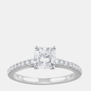 1.23ct 14k White Gold Lab Grown Diamond Engagement Ring US 7, Rings - Luxury Closet