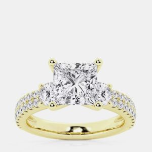 1.23ct 14k Yellow Gold Lab Grown Diamond Engagement Ring, Rings - Luxury Closet