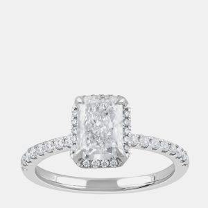 1.45ct 14k White Gold Lab Grown Diamond Engagement Ring, Rings - Luxury Closet