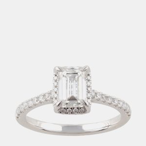 1.45ct 14k White Gold Lab Grown Diamond Engagement Ring, Rings - Luxury Closet