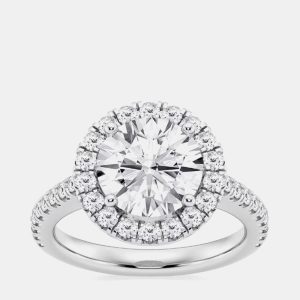 1.45ct 14k White Gold Lab Grown Diamond Engagement Ring, Rings - Luxury Closet