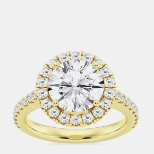 1.95ct 14k Yellow Gold Lab Grown Diamond Engagement Ring, Rings - Luxury Closet