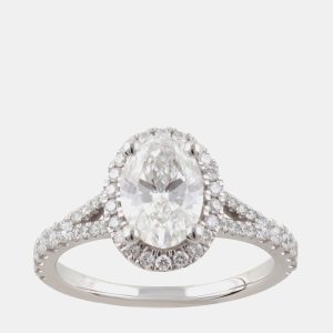 1.95ct 14k White Gold Lab Grown Diamond Engagement Ring, Rings - Luxury Closet
