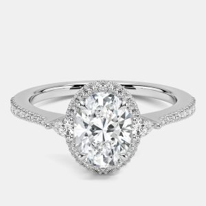 2ct 14k White Gold Lab Grown Diamond Engagement Ring, Rings - Luxury Closet