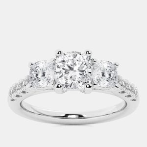2ct 14k White Gold Lab Grown Diamond Engagement Ring, Rings - Luxury Closet