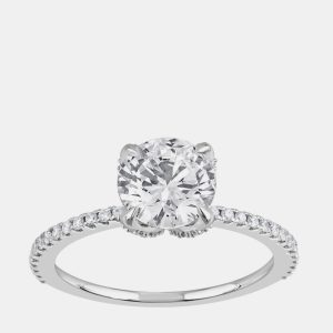 2ct 14k White Gold Lab Grown Diamond Engagement Ring, Rings - Luxury Closet