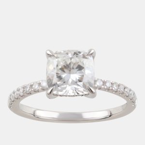 2.23ct 14k White Gold Lab Grown Diamond Engagement Ring, Rings - Luxury Closet