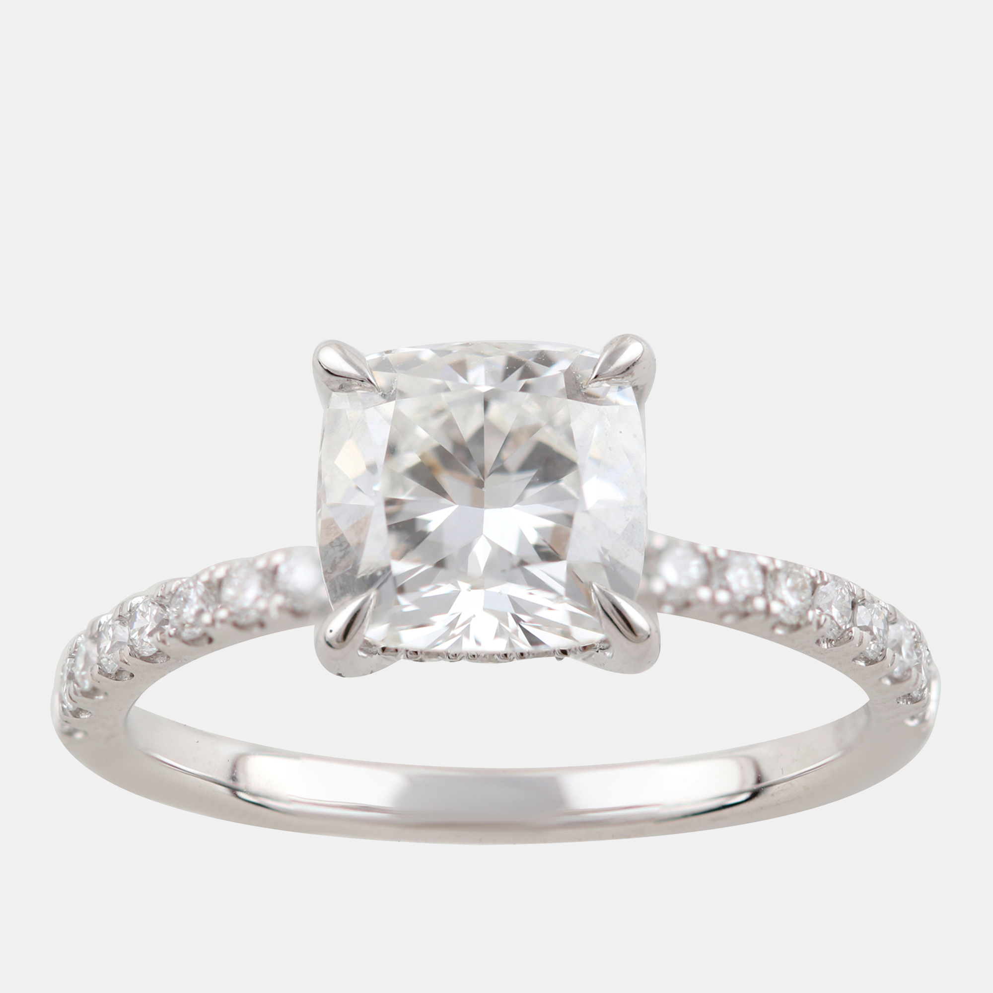 2.23ct 14k White Gold Lab Grown Diamond Engagement Ring, Rings - Luxury Closet